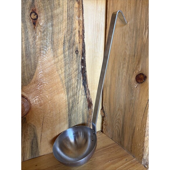 POLAR Rustless Steel 15" Ladle Hook Handle 8 oz Sturdy Sleek Design KitchenWare - Picture 1 of 8